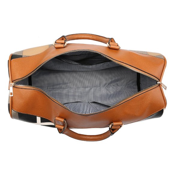 Plaid Check Overnight Bag - Picture 4 of 5